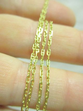 Vintage Estate 14K Yellow Gold Chain Necklace - 19.  75 Inches Long - 3.  1 Grams 3