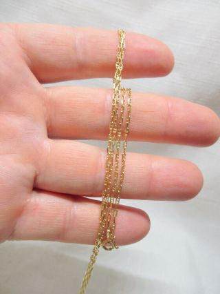 Vintage Estate 14K Yellow Gold Chain Necklace - 19.  75 Inches Long - 3.  1 Grams 4