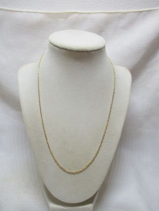 Vintage Estate 14K Yellow Gold Chain Necklace - 19.  75 Inches Long - 3.  1 Grams 7