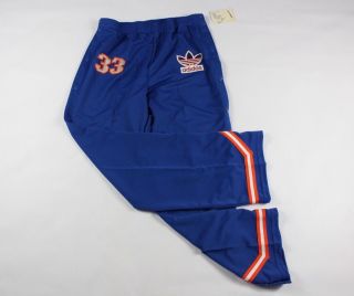 Vtg 80s Adidas Mens Medium Patrick Ewing York Knicks Tearaway Pants Blue
