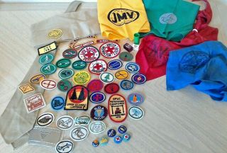 Vintage Seventh - Day Adventist Mv/pathfinder/ Jmv Hat,  Sda Patches,  Buckle,  Pins