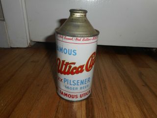 Vintage Utica Club Pilsener Lager Beer Cone Top Advertising Can -