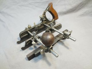 Vintage STANLEY No 45 Combination Plane,  with accessories and 24 Cutters 2