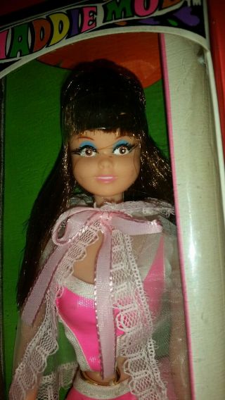Cute 1968 Brunette Maddie Mod Doll Nrfb /mint 5 Days Only