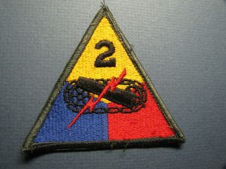 Real Us Army 2 Nd Armored Division Patch