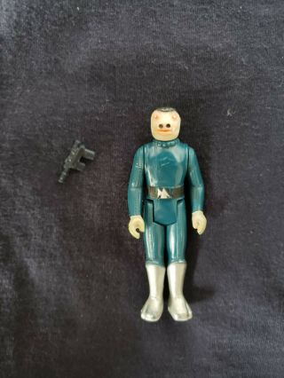 Vintage Star Wars Blue Snaggletooth 1978 No Toe Dent Plus Weapon