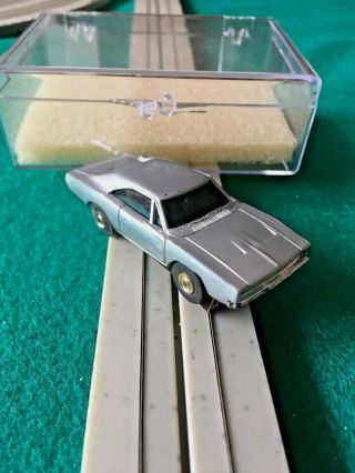 ELDON HO SLOT CAR,  1968 CHARGER 3216 IN SILVER/ GREY COLOUR,  VERY RARE,  VINTAGE 6