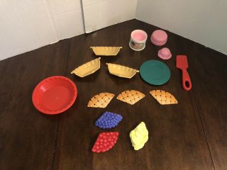 Vintage Fisher Price Fun With Food Pie And Ice Cream Set VHTF 2