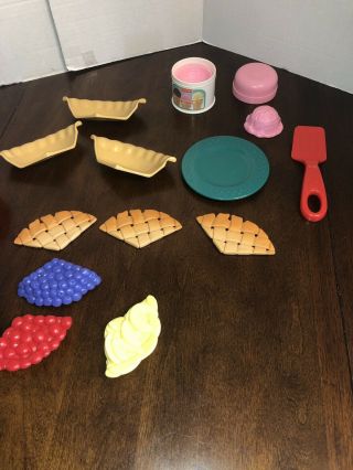 Vintage Fisher Price Fun With Food Pie And Ice Cream Set VHTF 4