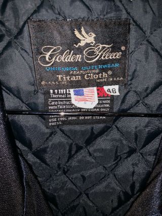 MTA YORK CITY TRANSIT SUBWAY Mens Jacket NYC Golden Fleece Size 48 Vintage 3