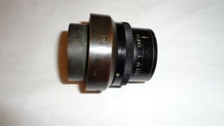 Baltar Vintage 75mm Cine Camera Lens / Yellow Dot / / Fungus 2