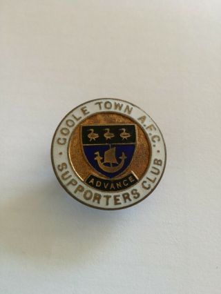 Vintage Enamel Goole Town Advance Football Supporters Badge