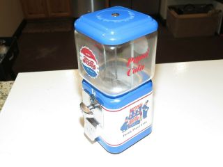 Pepsi Soda Gumball Machine 1cent Vintage Oak Mfg Co California