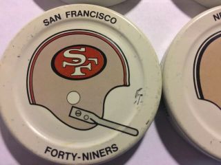 Vintage Complete Set Gatorade NFL Football Helmet Lids/Caps/Tops 1972 4