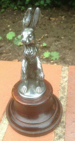 Alvis Hare Motor Car Mascot Hood Ornament 1920s : By Ael Lejeune Rare