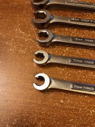 Vintage Craftsman Metric Flare Nut Line Wrench Set NOS USA 7