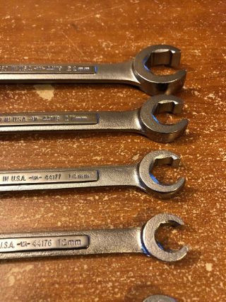 Vintage Craftsman Metric Flare Nut Line Wrench Set NOS USA 8