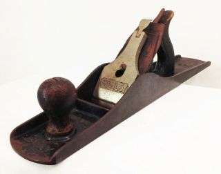 Vtg Antique Stanley Bailey No 6 Wood Plane 18 " Smooth Bottom Wood Hand Tool