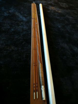 Orvis Battenkill Impregnated Bamboo Fly Rod Vtg 9ft 2 Tips Sn 8816 Thick Long