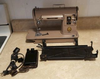 Vintage Electric Sewing Machine Singer 301a With Power Cord And Foot Pedal.