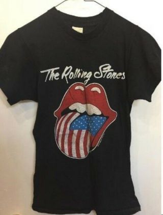 True Vintage The Rolling Stones 1981 North American Tour Made In Usa T - Shirt