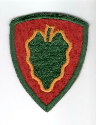 Vhtf Ww 2 Us Army 24th Infantry Division Patch Inv J436