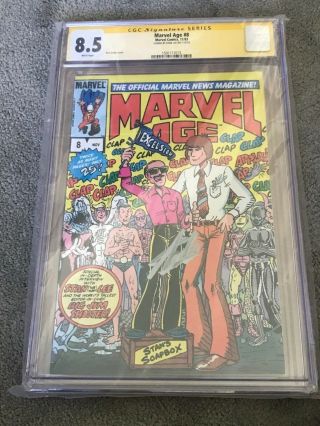 Stan Lee Signature Series Cgc 8.  5 Autographed Ss Signed Marvel Age 8 Rare Cover