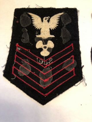 UNITED STATES NAVY PATCHES MACHINIST ' S MATE GUNNER ' S MATE & QUARTERMASTER 3