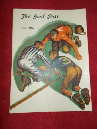 1944 The Goal Post Usc Vs Ucla Vintage Football Program