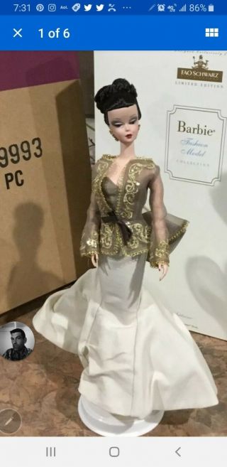 Chataine Silkstone Barbie 600 No Box Doll Very Rare