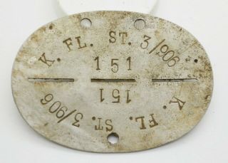 Ww2 German Soldier Tag Token.  Position Corps Field Hospital