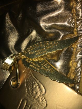 Robins Jeans Rare Authentic gold jacket size medium 3