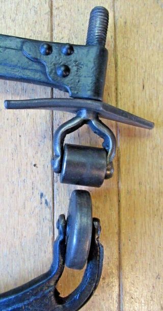 Vintage Auto Body Hand Held English Wheel Wheeling Panel Custom Roller 4