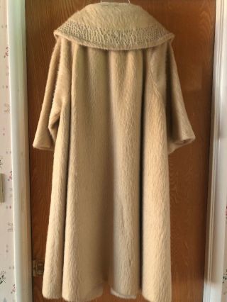 Vintage 1950’s Lilli Ann Mohair - Wool Rhinestone Swing Coat 12