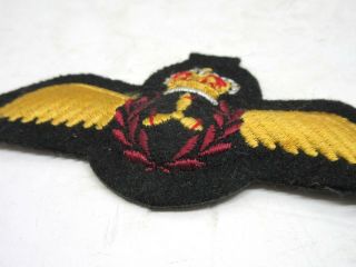 Vintage RCAF Patch ROYAL CANADIAN AIR FORCE Wings 3D Embroidered Felt 2