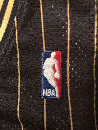 Indiana Pacers Vintage Reebok Authentic Blank Jersey 44 Large Pinstripe NBA 7