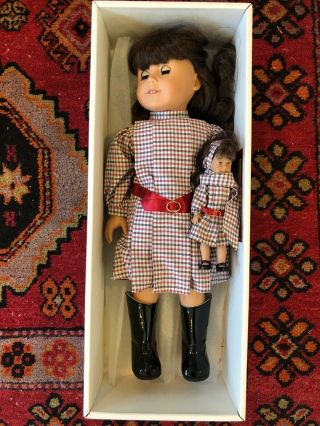 American Girl Doll Samantha Dress Belt Boots W/ 7” Twin Doll