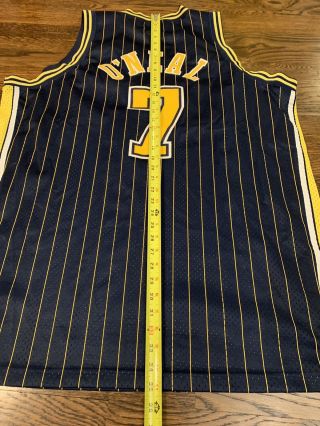 Vintage Team Nike NBA Indiana Pacers Jermaine O’neal 7 Jersey Size 2XL XXL Sewn 7