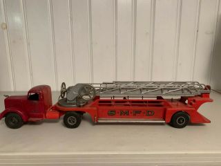 Vintage Diecast Smith - Miller Toy Fire Truck