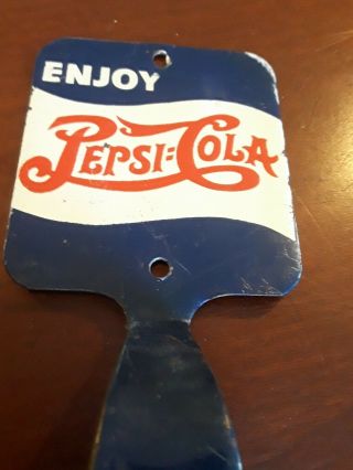 Vintage Pepsi Cola Double Dot Door Handle Push Pull 12