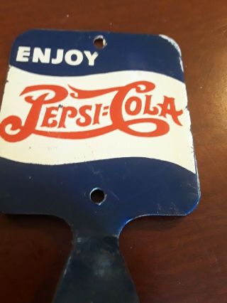 Vintage Pepsi Cola Double Dot Door Handle Push Pull 9