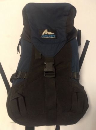 Vintage Gregory Blue Black Backpack Medium Daypack