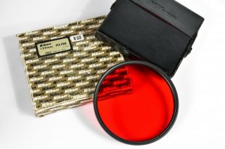 Boxed & Cased Vintage Nikon 122mm R60 Red Filter For B&w Film