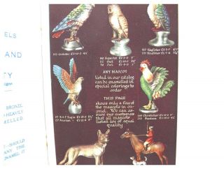 Vintage printed brochure Motor Mascots In silver plate & Enamel Ernest Turner 4