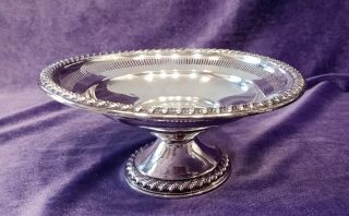 Vintage Rogers 6.  5 " Pedestal Bowl With A Weighted Base