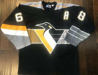 Vintage Jaromir Jagr Pittsburgh Penguins Third Alternate Starter Jersey Men L