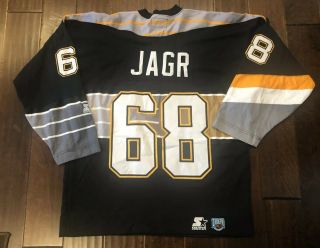 Vintage Jaromir Jagr Pittsburgh Penguins Third Alternate Starter Jersey Men L 7