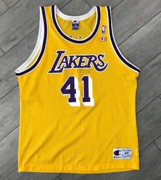 Vintage Los Angeles Lakers Glen Rice Champion Jersey Size Large (44)