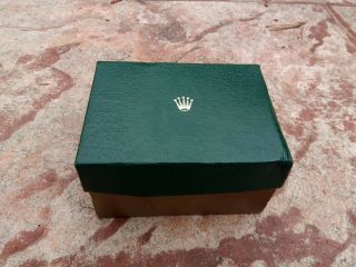 Vintage Green Leather Rolex Watch Presentation Box