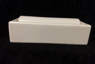 Vintage Sengbusch 3 Heavy White Porcelain Ceramic Stamp Envelope Moistener Usa